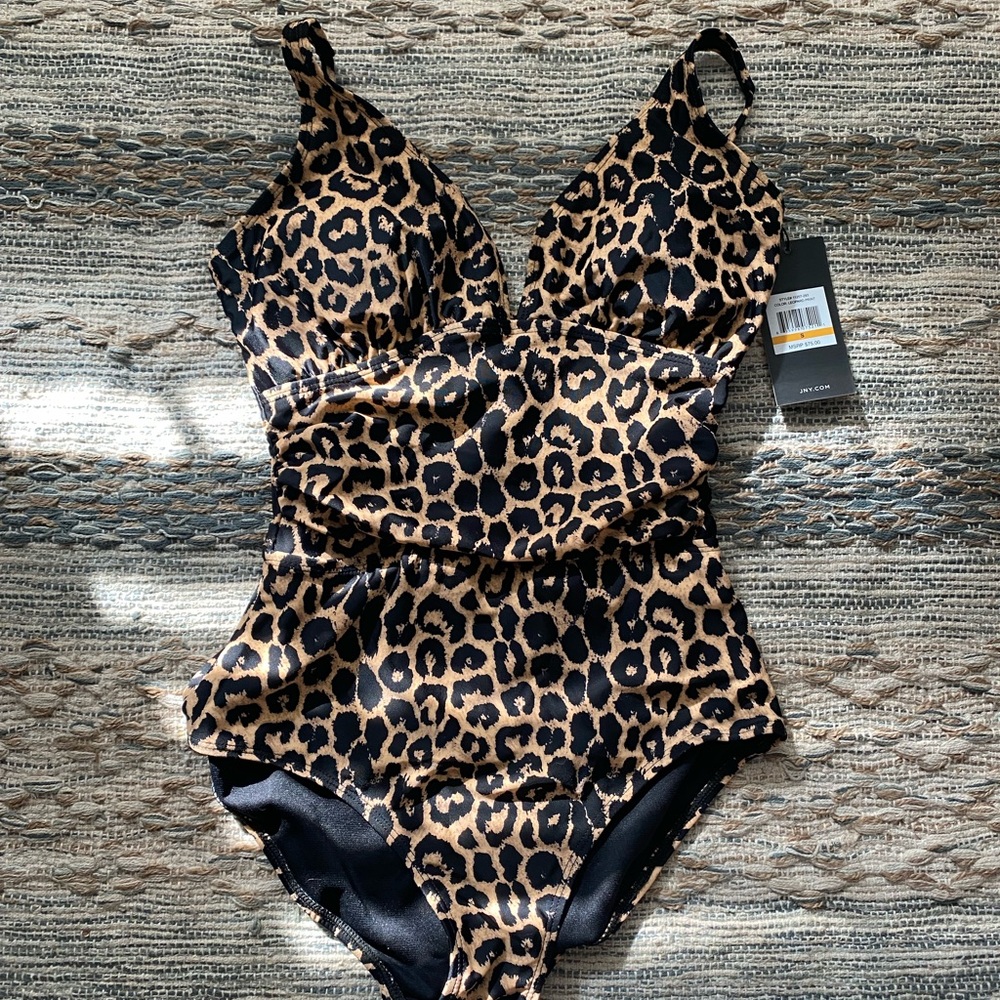Animal print bathing suit size small